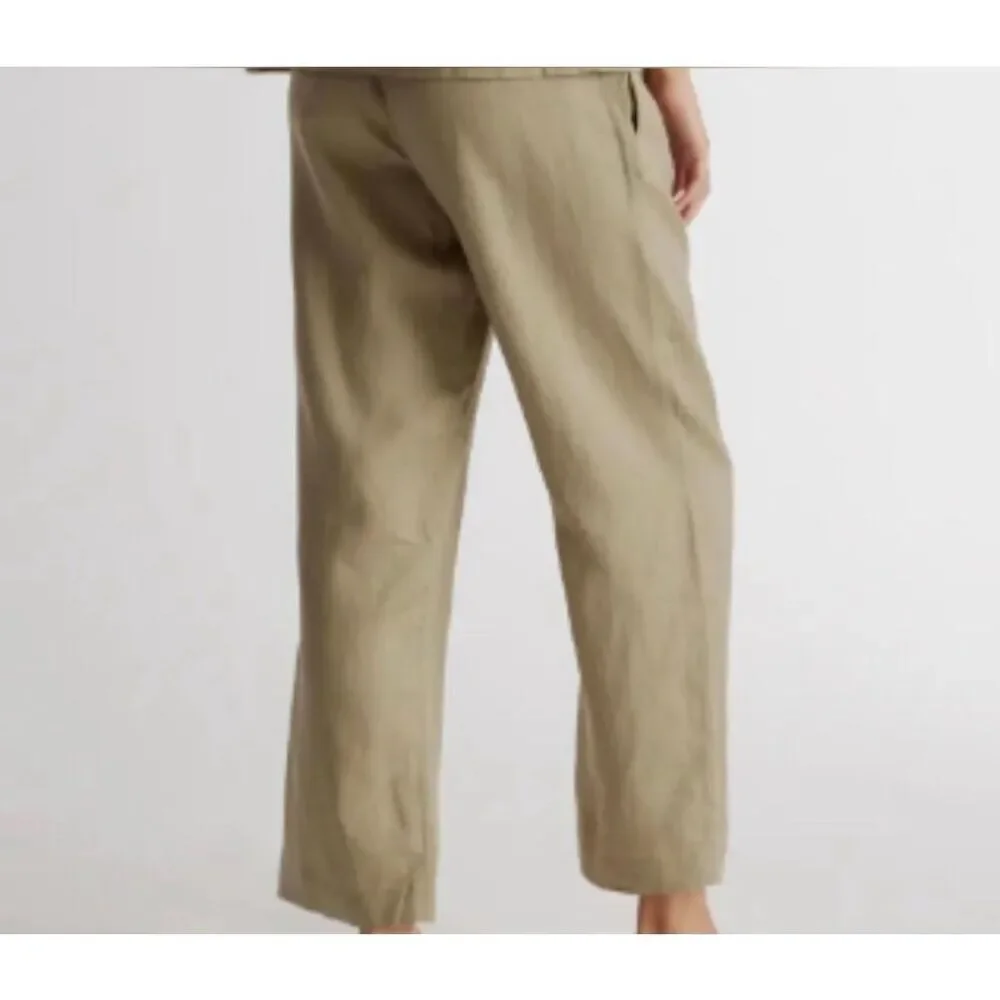 ✨Quince 100% European Linen Washed Olive Sz Small Pants✨